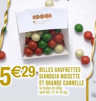 Billes Gaufrettes - Gianduja Noisette Et Cannelle