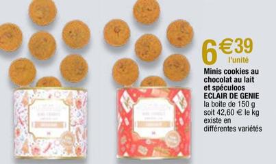 Eclair De Genie - Minis Cookies Au Chocolat Au Lait Et Spéculoos