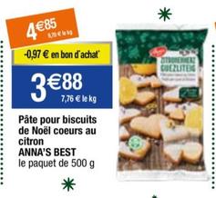 Anna's Best - Pâte Pour Biscuits De Noël Coeurs Au Citron