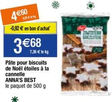 Anna's Best - Pâte Pour Biscuits De Noël Étoiles À La Cannelle