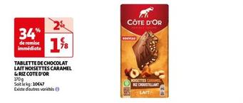 Tablette De Chocolat Lait Noisettes Caramel & Riz