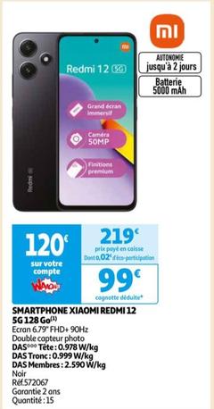 Xiaomi Redmi 12 - Smartphone 5g 128 Go