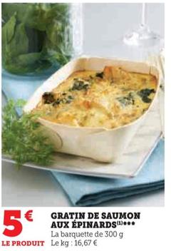 gratin de saumon aux épinards