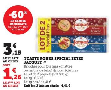 toasts ronds special fetes