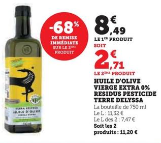 Terre Delyssa - Huile D'olive Vierge Extra 0% Residus Pesticide