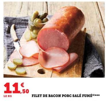 Filet De Bacon Porc Salé Fumé