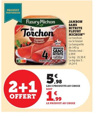Jambon Sans Nitrite Fleury Michon