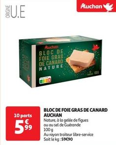 Auchan - Bloc De Foie Gras De Canard