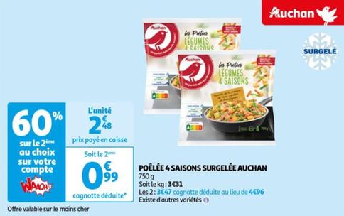 auchan - poelee 4 saisons surgelee