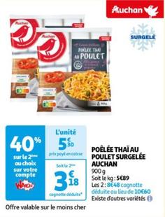 Auchan - Poelee Thai Ai Poulet Surgele