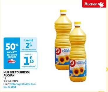 auchan - huile de tournesol