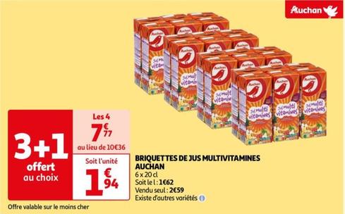 auchan - briquettes de jus multivitamines