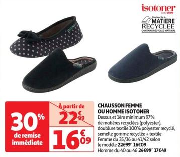 Chausson Femme Ou Homme Isotoner