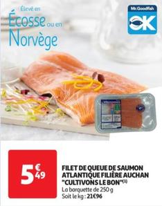 Auchan - Filet De Queue De Saumon Atlantique Filière