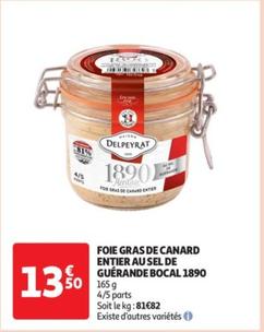 foie gras de canard entier au sel de guerande bocal 1890