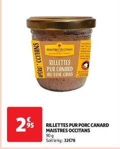 Maistres Occitans - Rillettes Pur Porc Canard