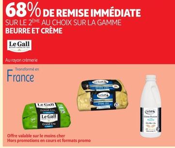 Sur Le 2 Eme Au Choix Sur La Gamme Beurre Et Creme