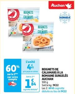 Auchan - Beignets De Calamars A La Romaine Surgeles