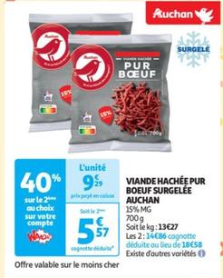 Auchan - Viande Hachiee Pur Boeuf Surgelee