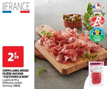 Auchan - Coppa Label Rouge Filière "cultivons Le Bon"