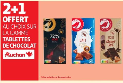 Auchan - Sur La Gamme Tablettes De Chocolat