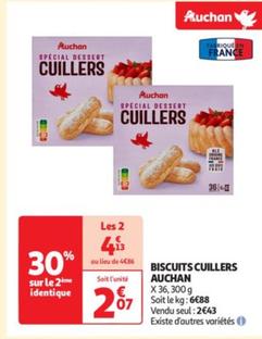 auchan - biscuits cuillers