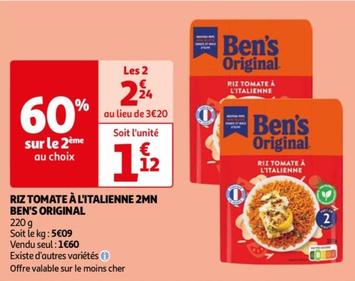 Ben's - Riz Tomate A L'italienne 2mn Original