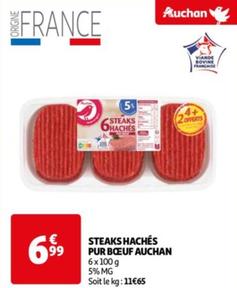 Auchan - Steaks Hachés Pur Bœuf