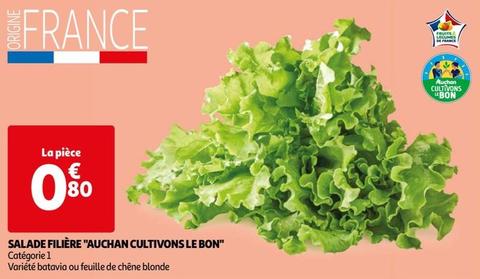 Salade Filière "auchan Cultivons Le Bon"