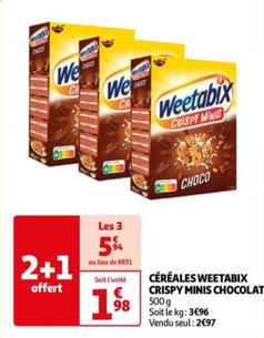 weetabix - cereales weetabix cripsy minis chocolat