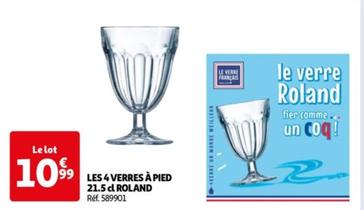 Les 4 Verres A Pied 21.5 Cl Roland