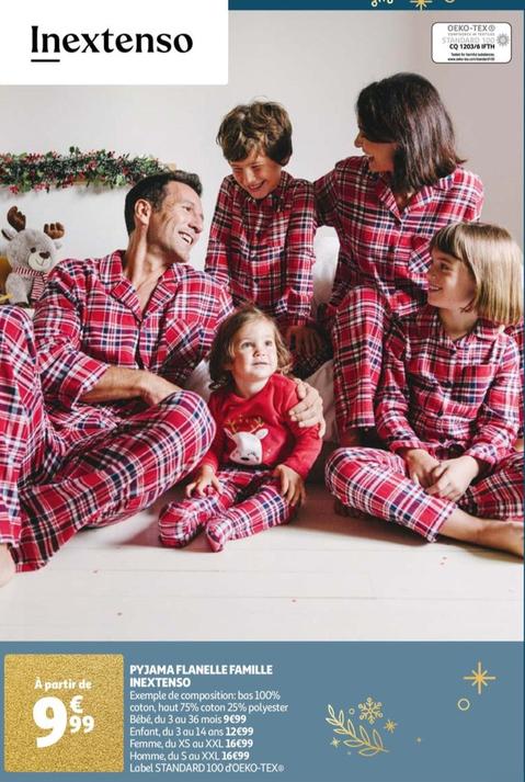 inextenso - pyjama flanelle famille