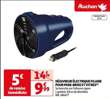 Auchan - Dégivreur Électrique Filaire Pour Pare-brise Et Vitres