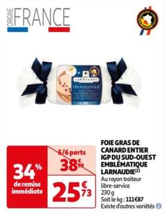 foie gras de canard entier igp du sud-ouest emblematique