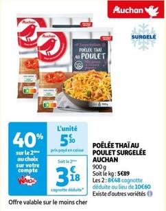 Auchan - Poelee Thai Au Poulet Surgelee