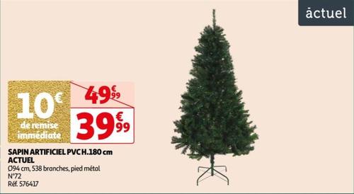 Actuel - Sapin Artificiel Pvc H.180 Cm