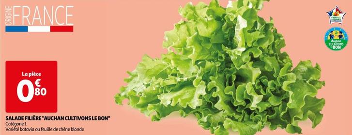auchan - salade filiere "cultivons le bon "