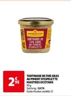 Maistres Occitans - Tartinade De Foie Gras Au Piment D'espelette