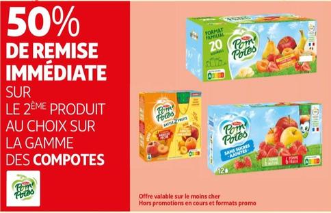 Sur Le 2 Eme Produit Au Choix Sur La Gamme Des Compotes