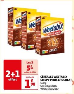 weetabix - cereales cripsy minis chocolat
