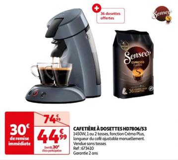 Cafetiere A Dosettes Hd7806/53