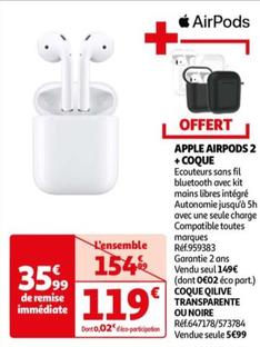 Airpods 2 +coque