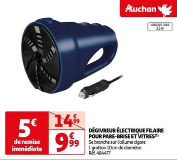 Auchan - Dégivreur Électrique Filaire Pour Pare-brise Et Vitres