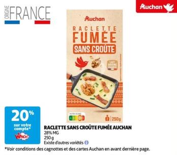 Auchan - Raclette Sans Croûte Fumée