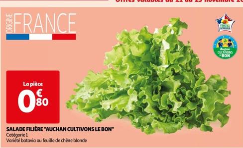 Auchan - Salade Filiere "cultivons Le Bon"