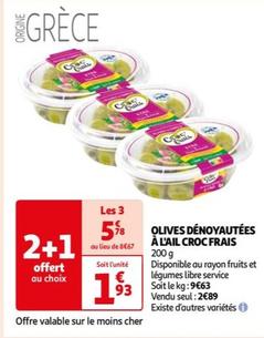 Croc Frais - Olives Denoyautees A L'ail