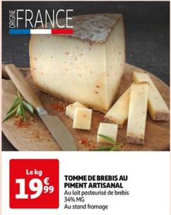 Tomme De Brebis Au Piment Artisanal