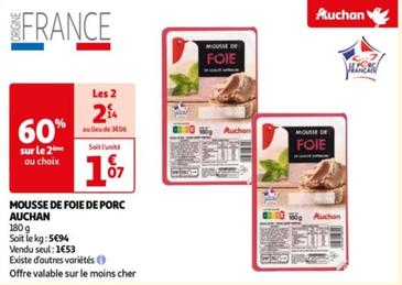 Auchan - Mousse De Foie De Porc