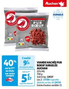 Auchan - Viande Hachee Pur Boeuf Surgelee