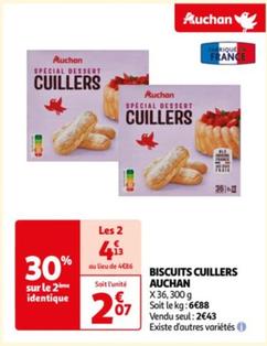auchan - biscuits cuillers